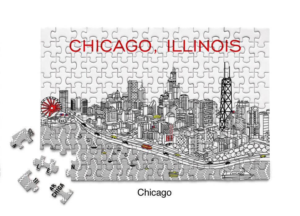 Chicago Skyline Mini Puzzle
