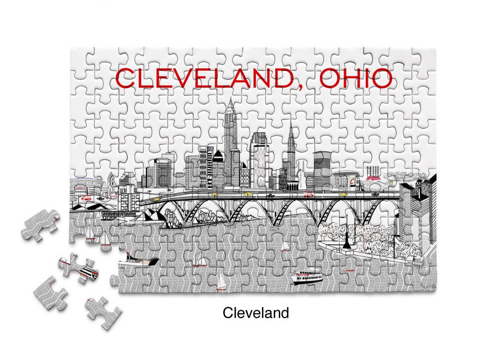 Cleveland Skyline Mini Puzzle