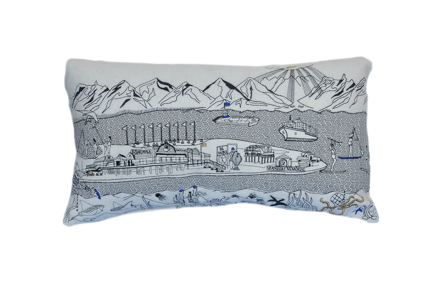 Homer Spit Alaska Pillow