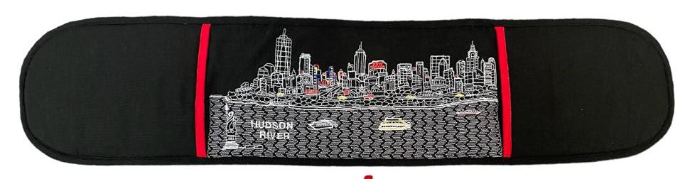 NYC Embroidered Skyline Double Mitt