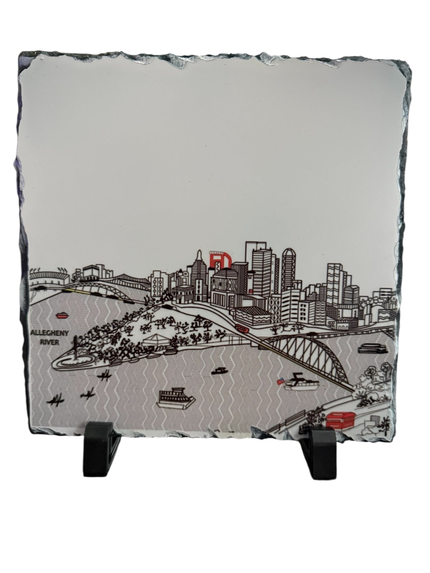 Pittsburgh Skyline Slate Trivet