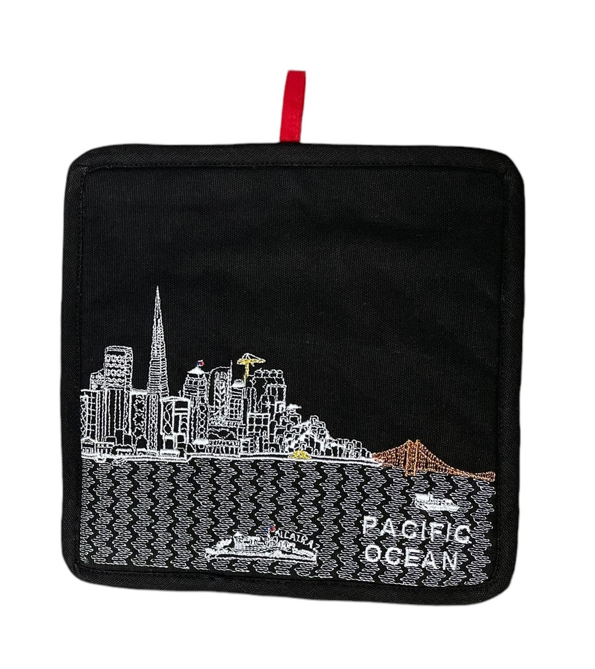 Embroidered San Francisco Skyline Pot Holder