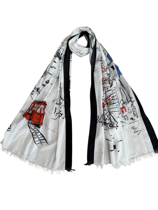 San Francisco City Artistry Scarf