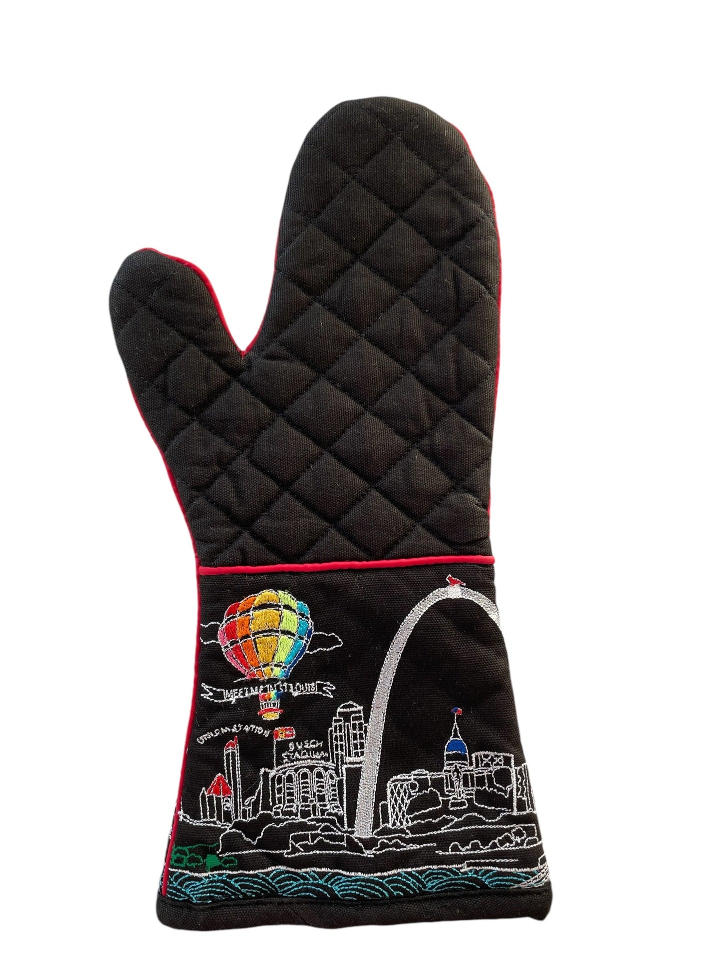 Embroidered St Louis V2 Skyline Oven Mitten