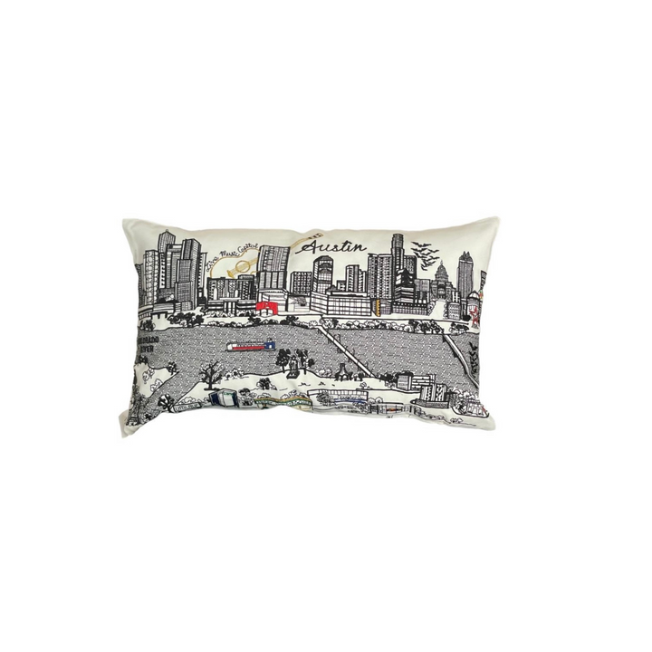 Embroidered Skyline Pillow Collection – Beyond Cushions