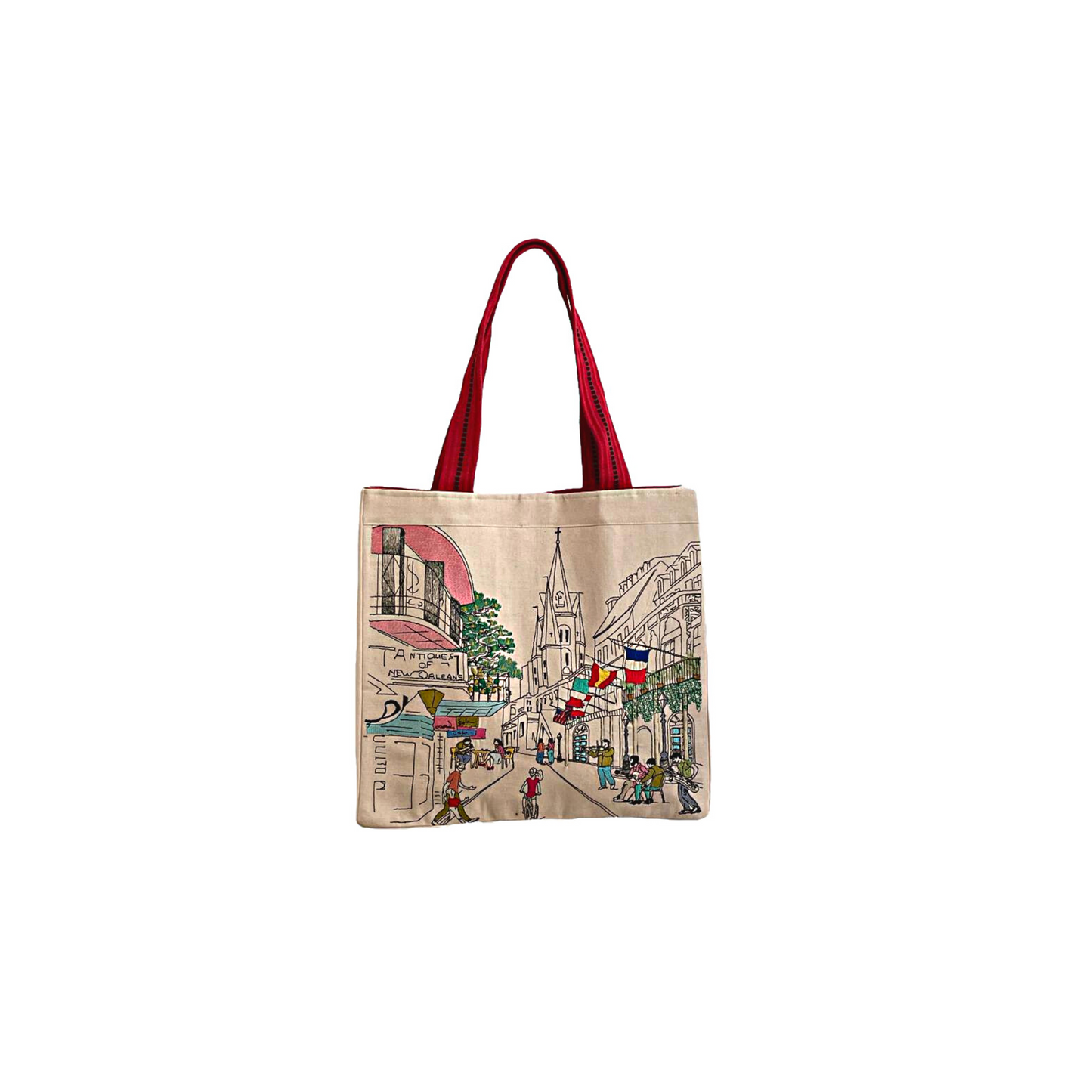 Embroidered City Artistry New Orleans Tote Bag