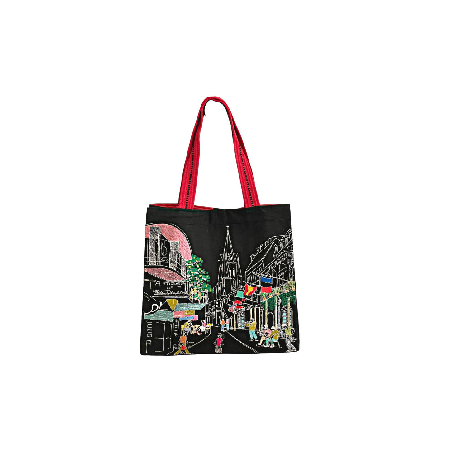 Embroidered City Artistry New Orleans Tote Bag