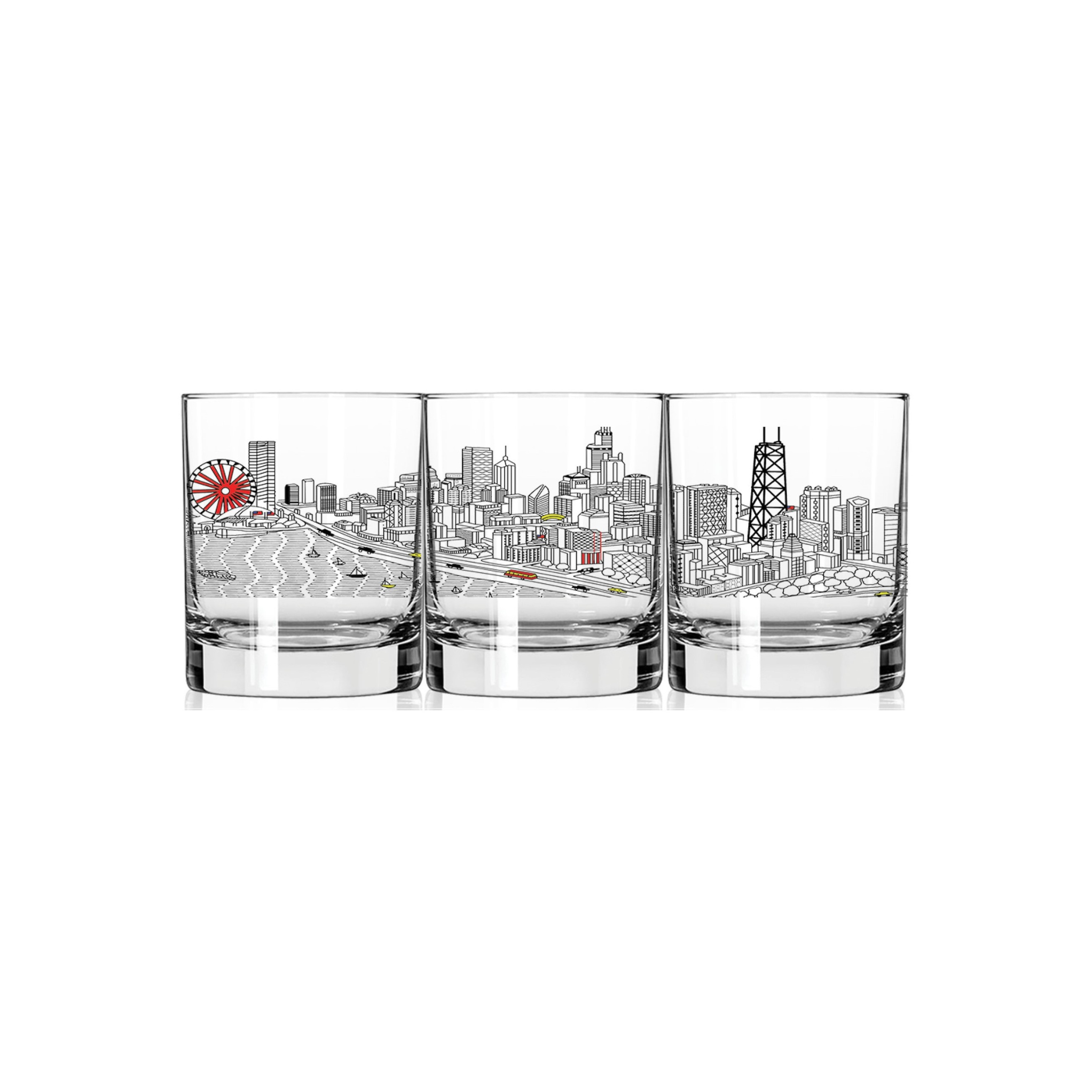 Chicago Rocks Glass Chicago Rocks Glasses – Beyond Cushions