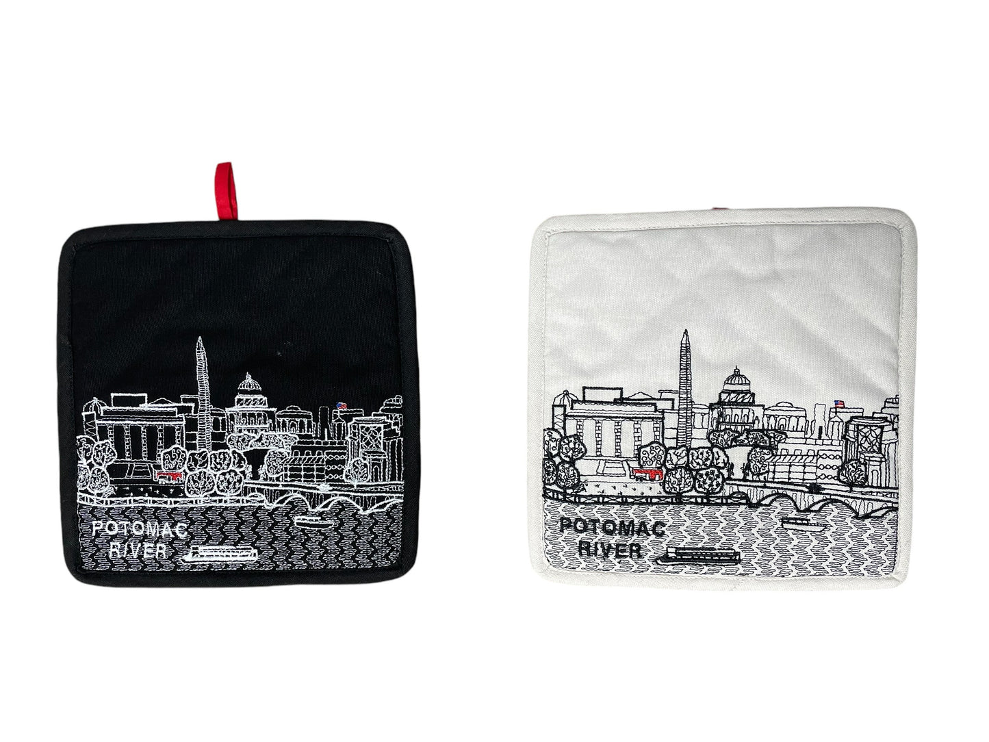 Embroidered Washington DC Skyline Pot Holder