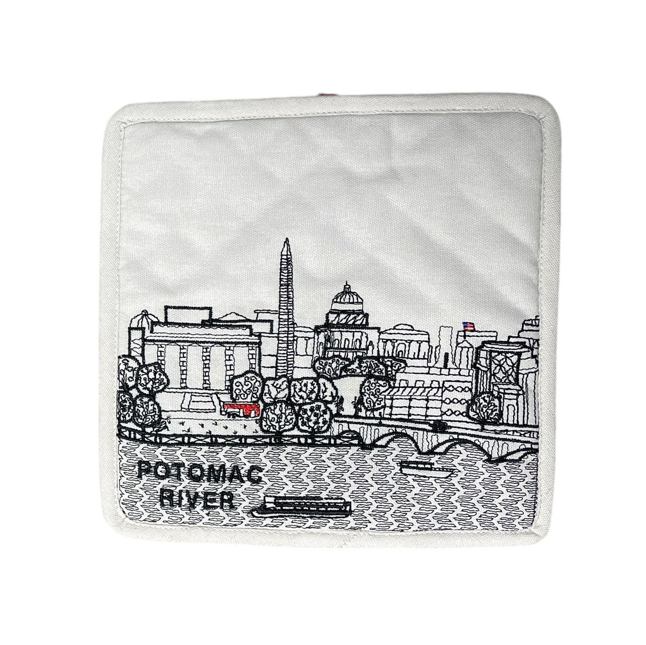 Embroidered Washington DC Skyline Pot Holder