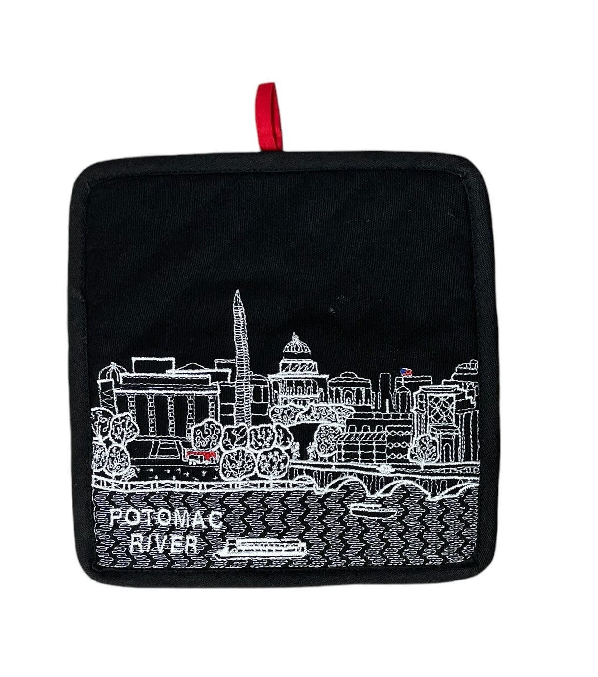 Embroidered Washington DC Skyline Pot Holder