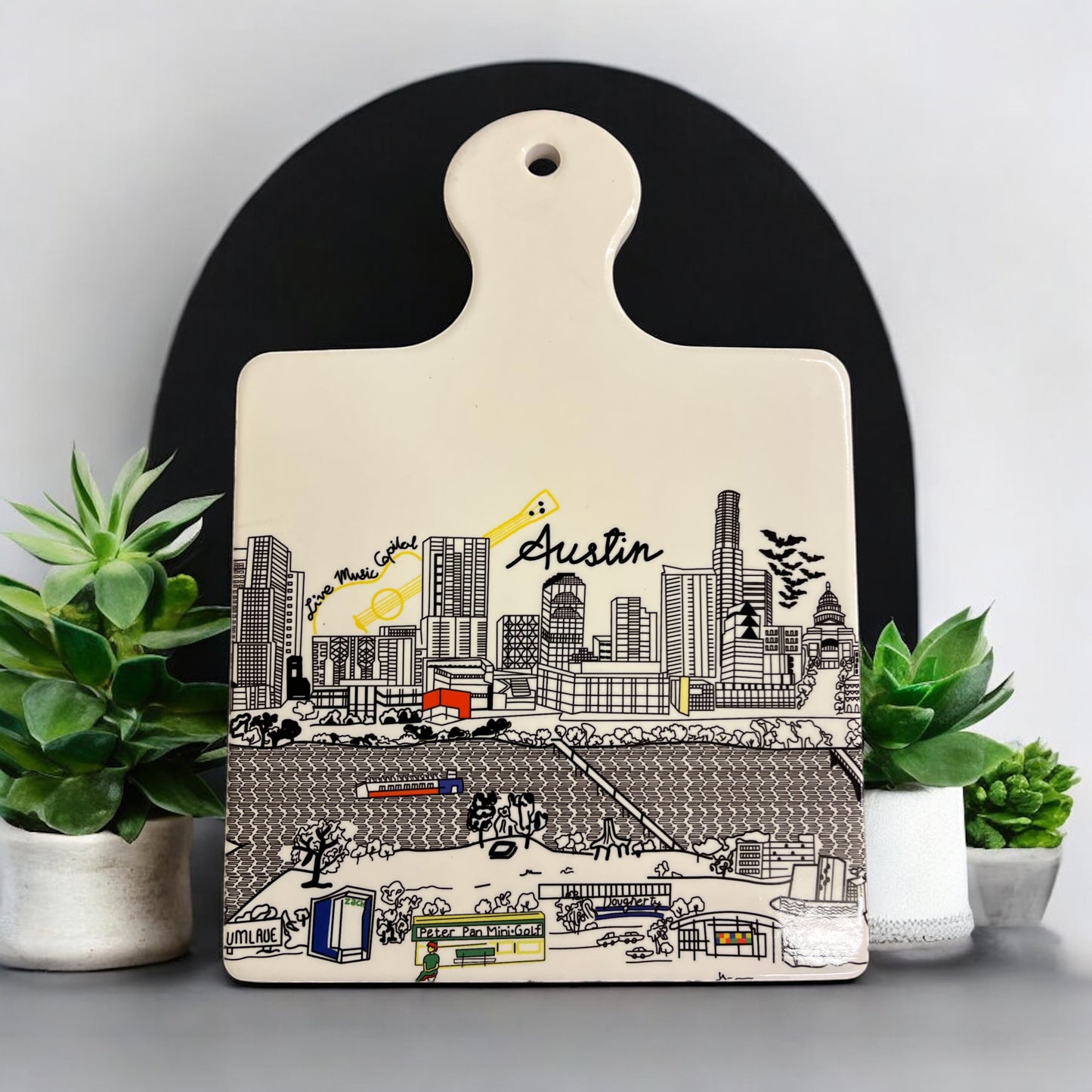 Austin Skyline Ceramic Paddle Trivet