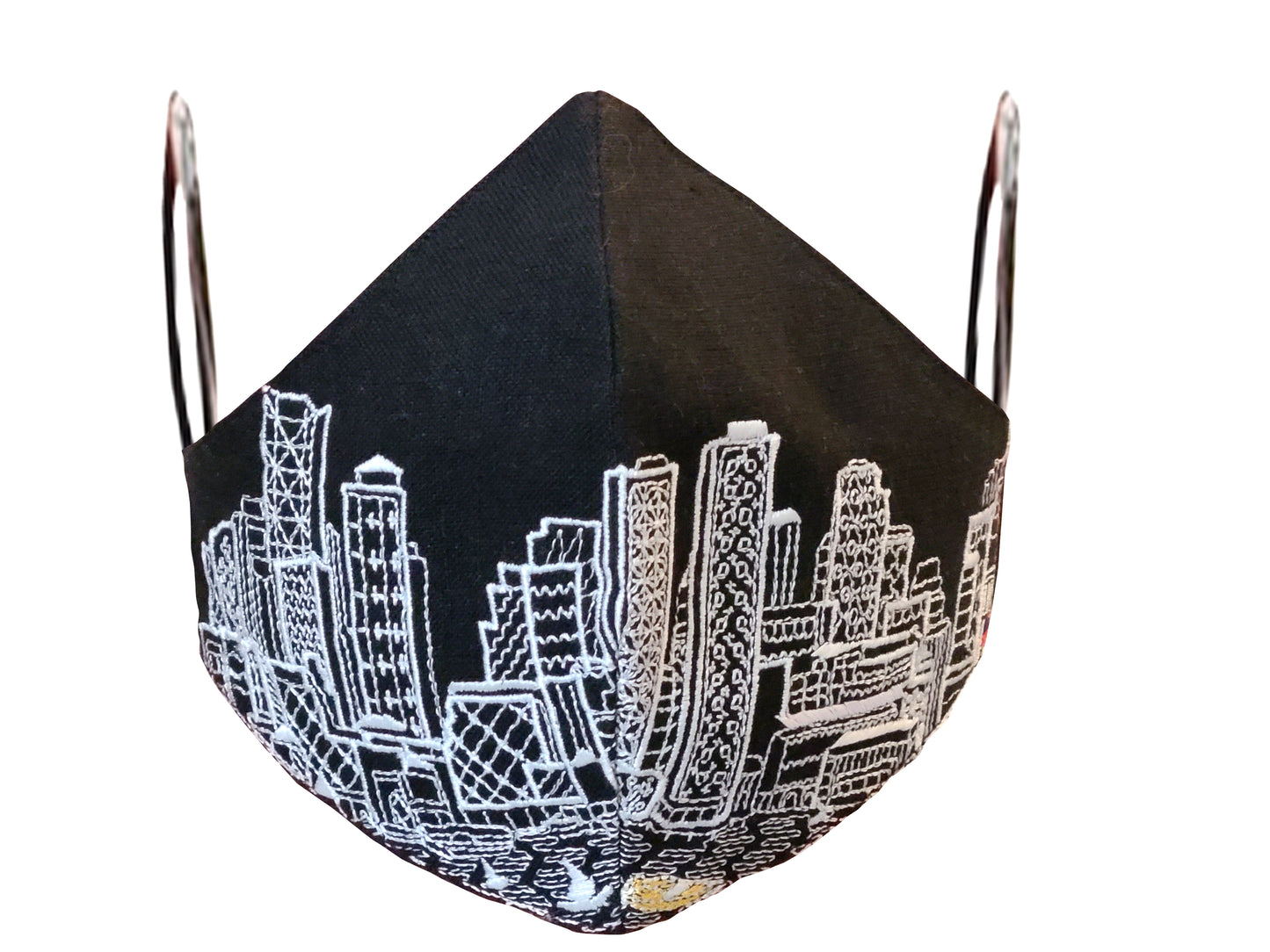 BOSTON EMBROIDERED SKYLINE FACE MASK
