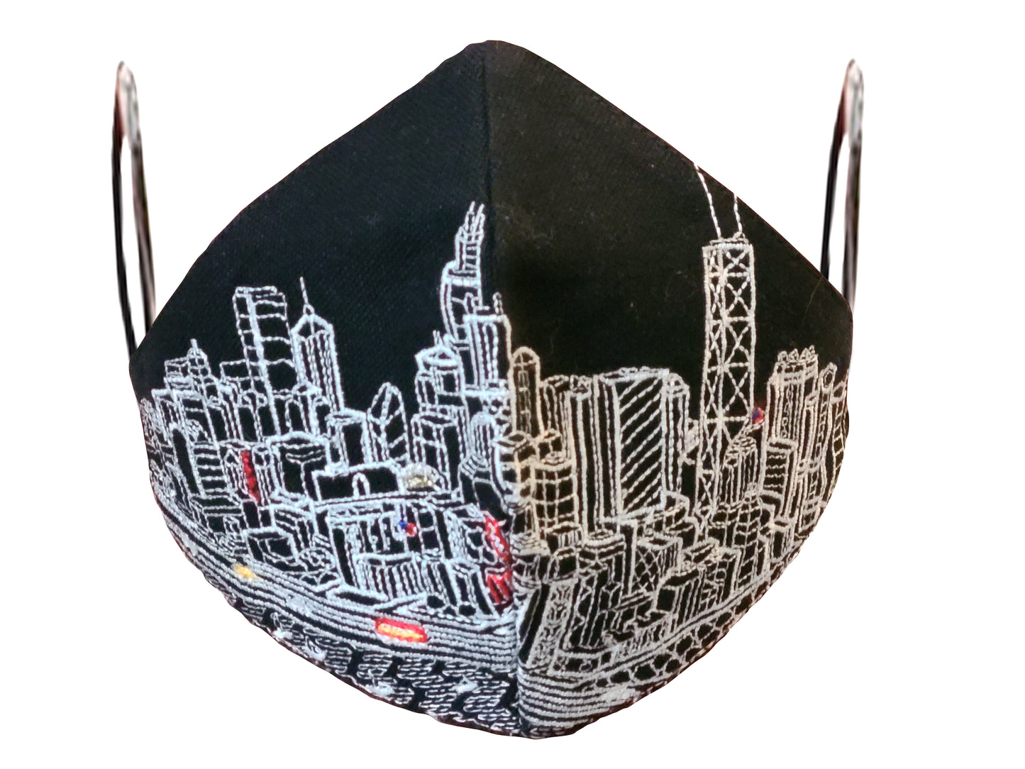 CHICAGO EMBROIDERED SKYLINE FACE MASK