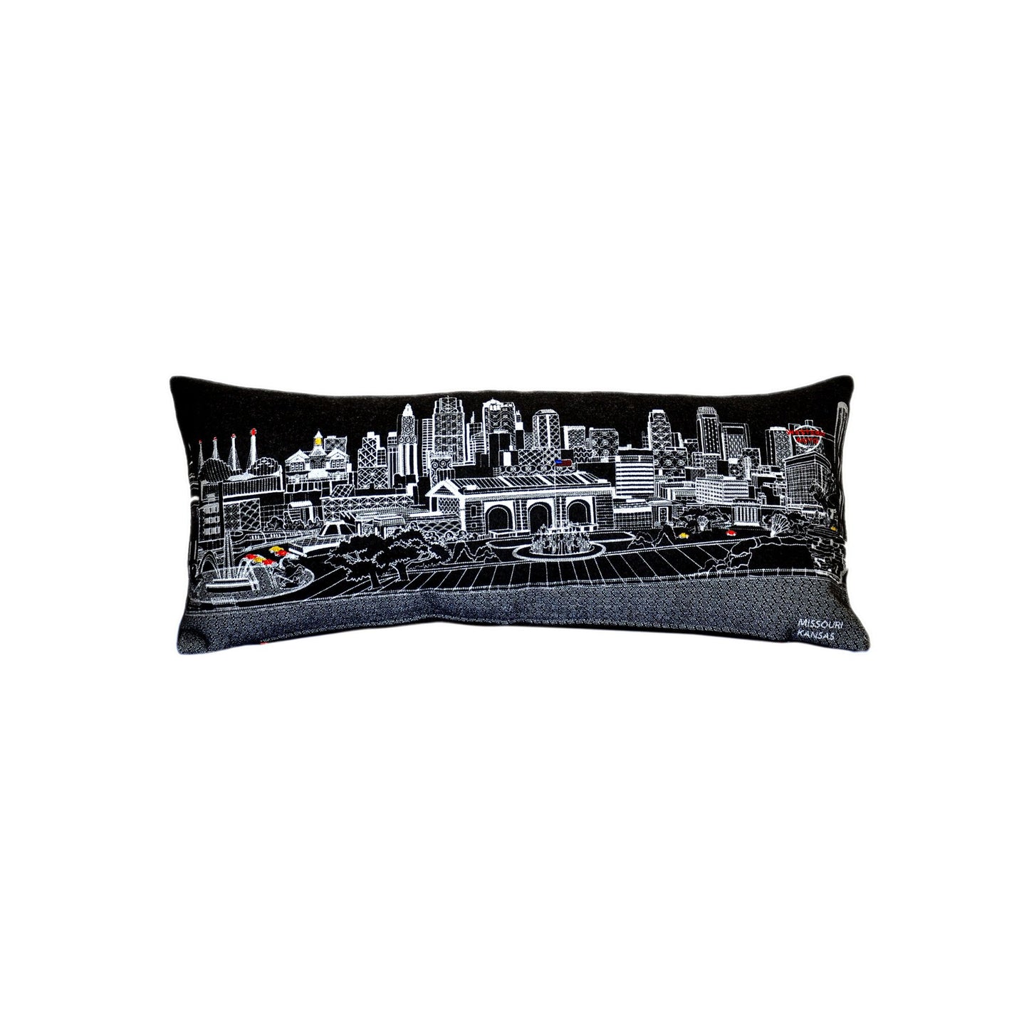 Kansas City Skyline Embroidered Pillow – Beyond Cushions