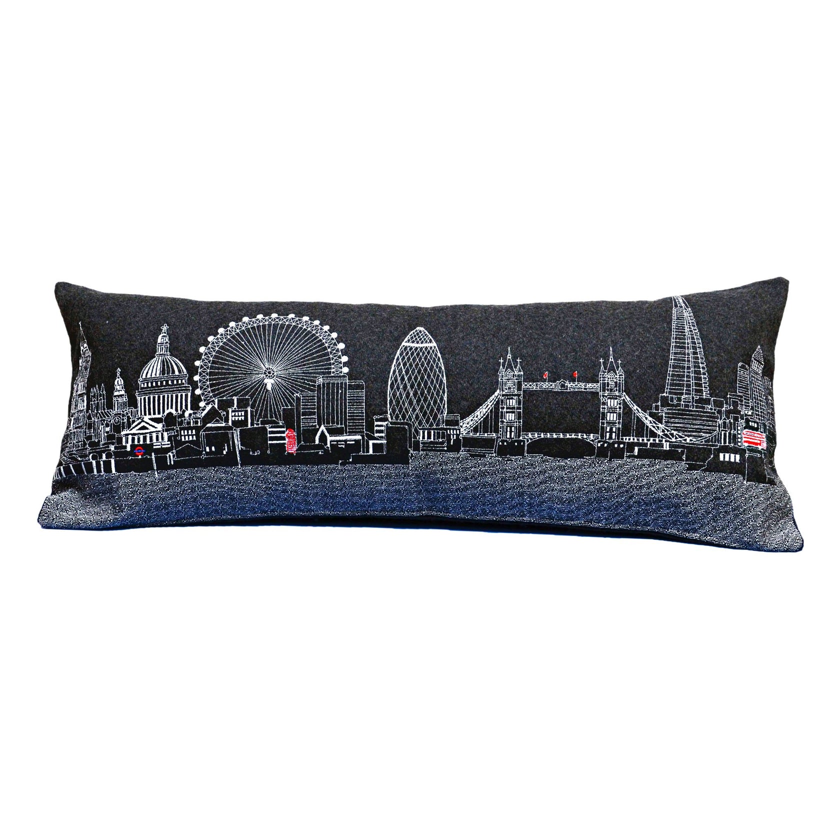 London Skyline Embroidered Pillow – Beyond Cushions