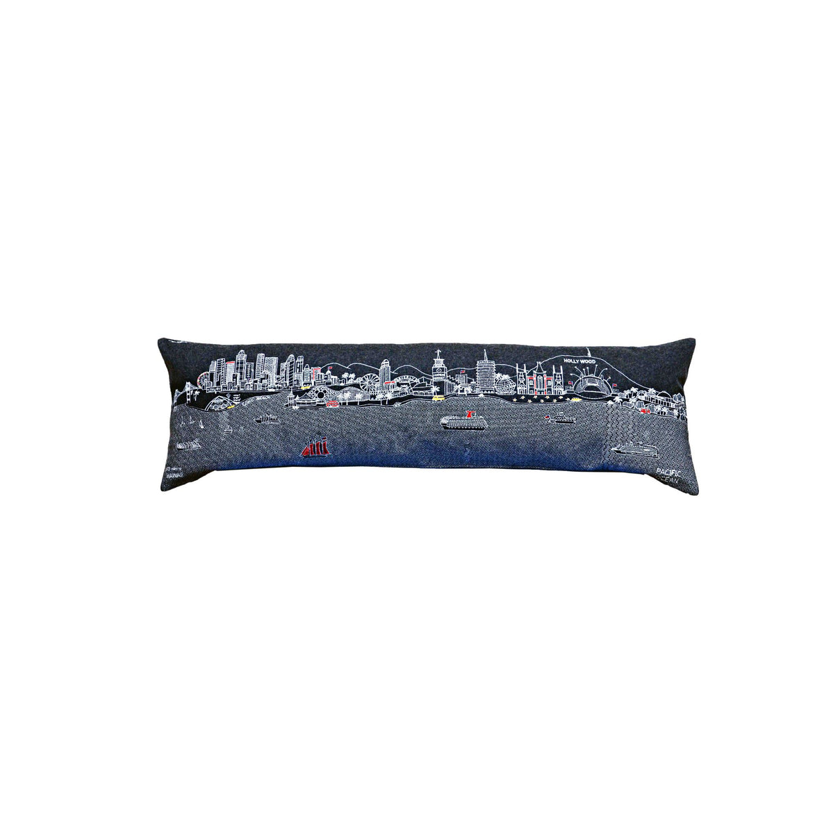 Los Angeles Embroidered Skyline Pillow – Beyond Cushions