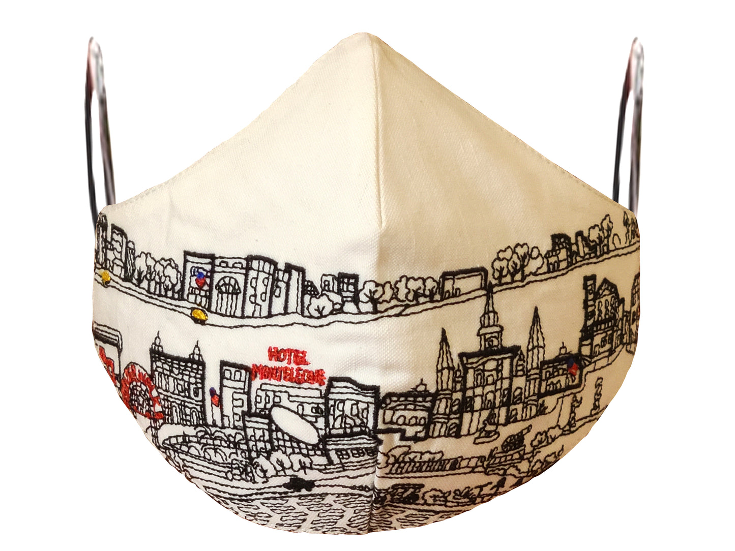 NEW ORLEANS EMBROIDERED SKYLINE FACE MASK