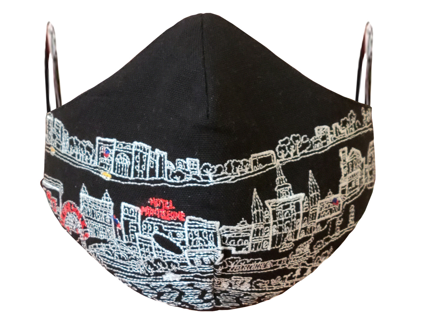 NEW ORLEANS EMBROIDERED SKYLINE FACE MASK