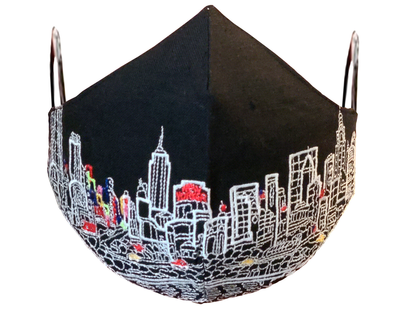 NEW YORK CITY EMBROIDERED SKYLINE FACE MASK