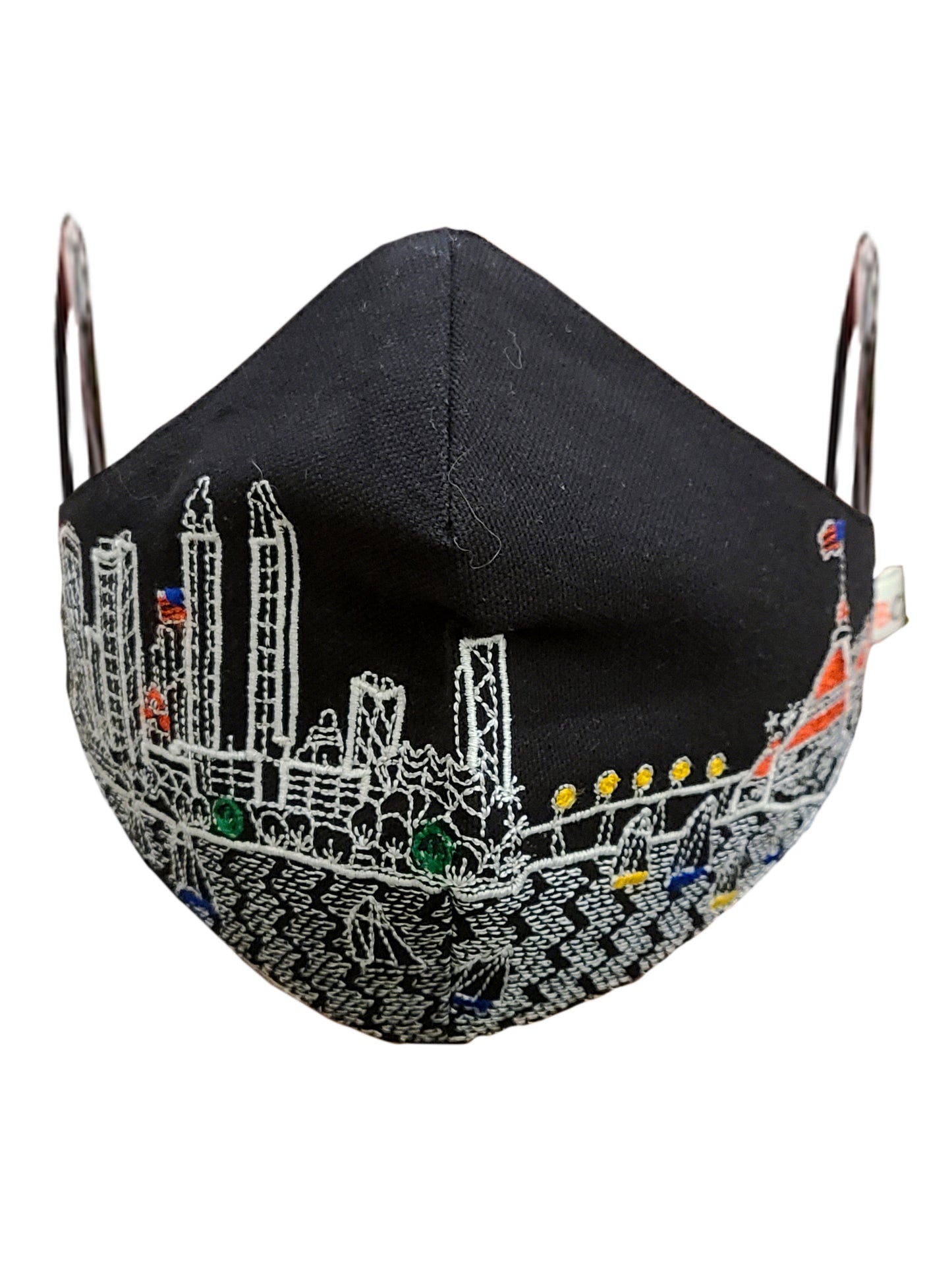 SAN DIEGO EMBROIDERED SKYLINE FACE MASK