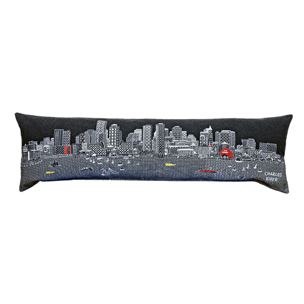 Boston Skyline Embroidered Pillow – Beyond Cushions