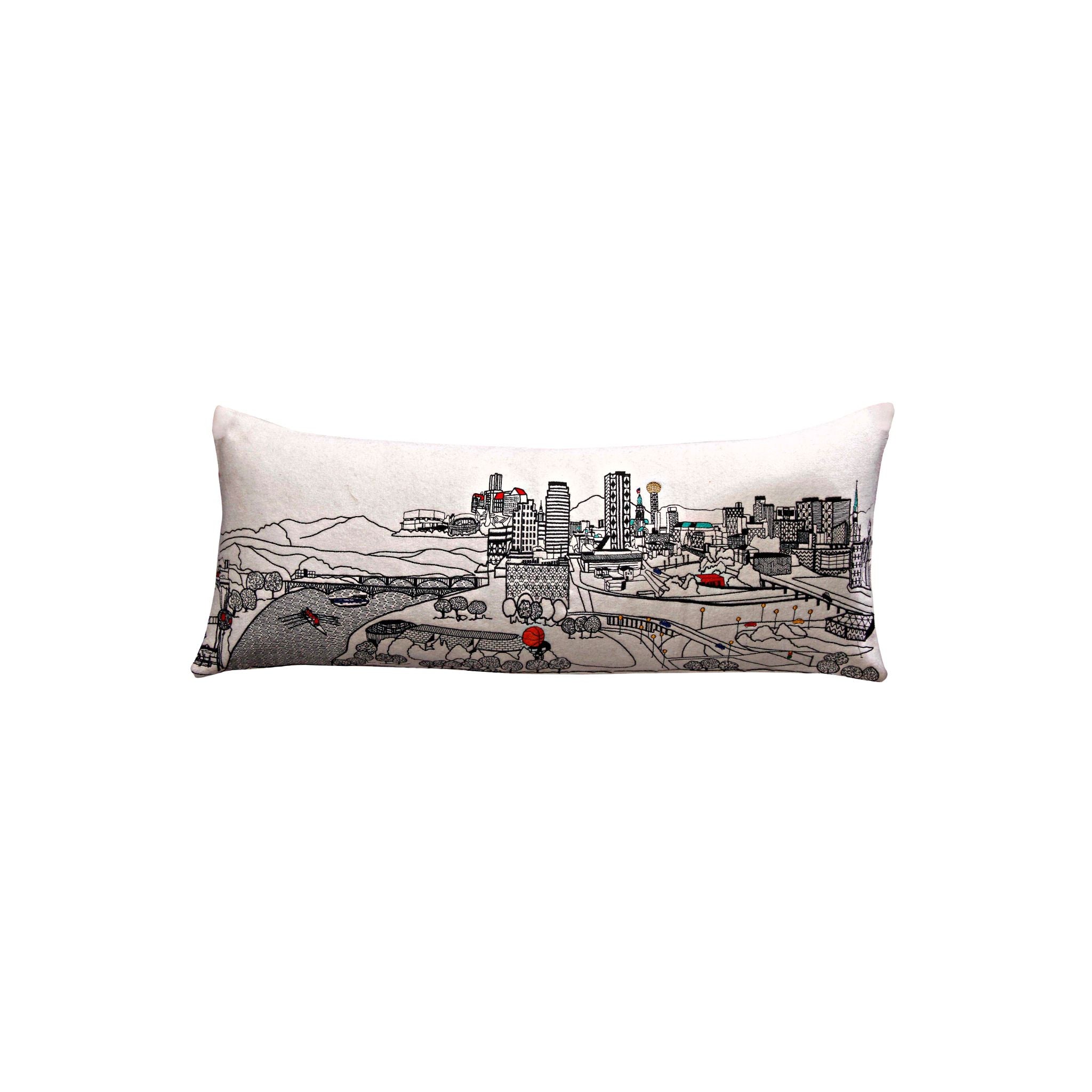 Knoxville Skyline Embroidered Pillow – Beyond Cushions