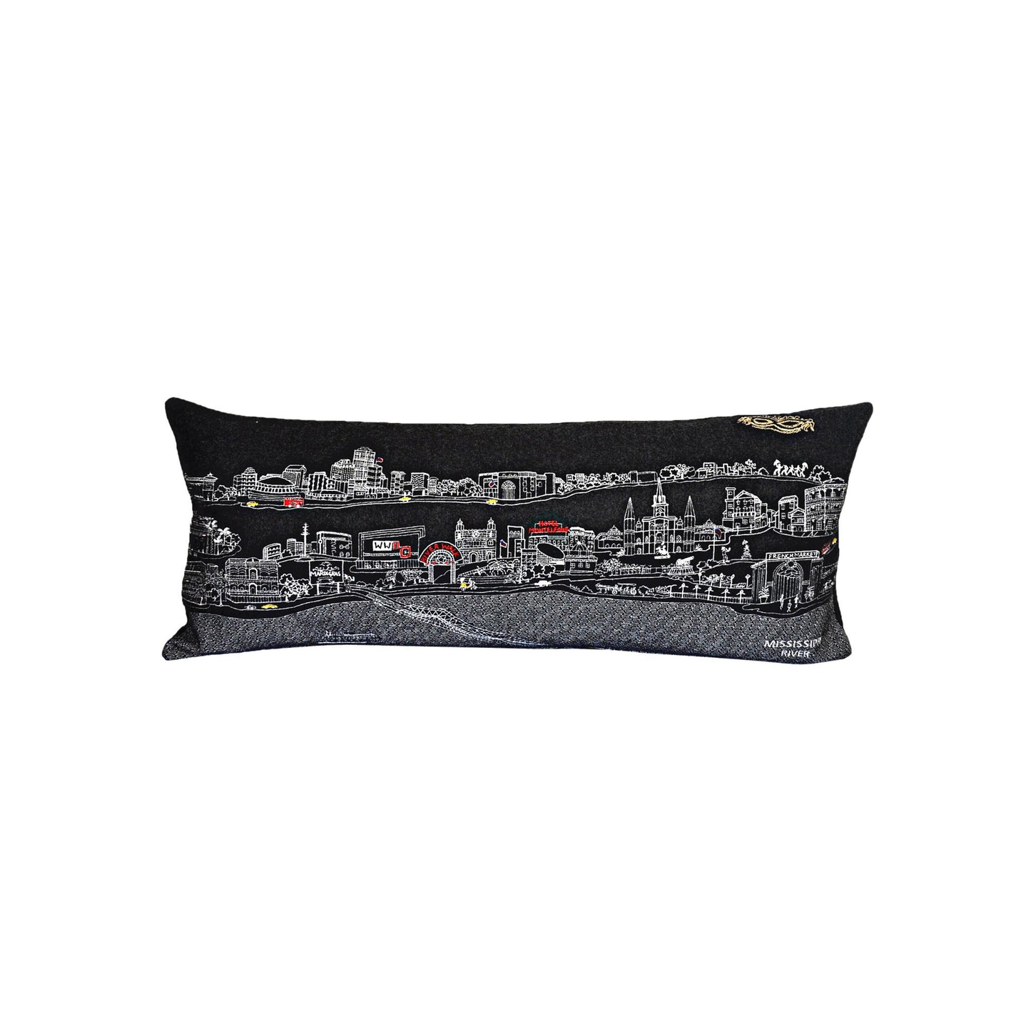 New Orleans Night Queen Pillow