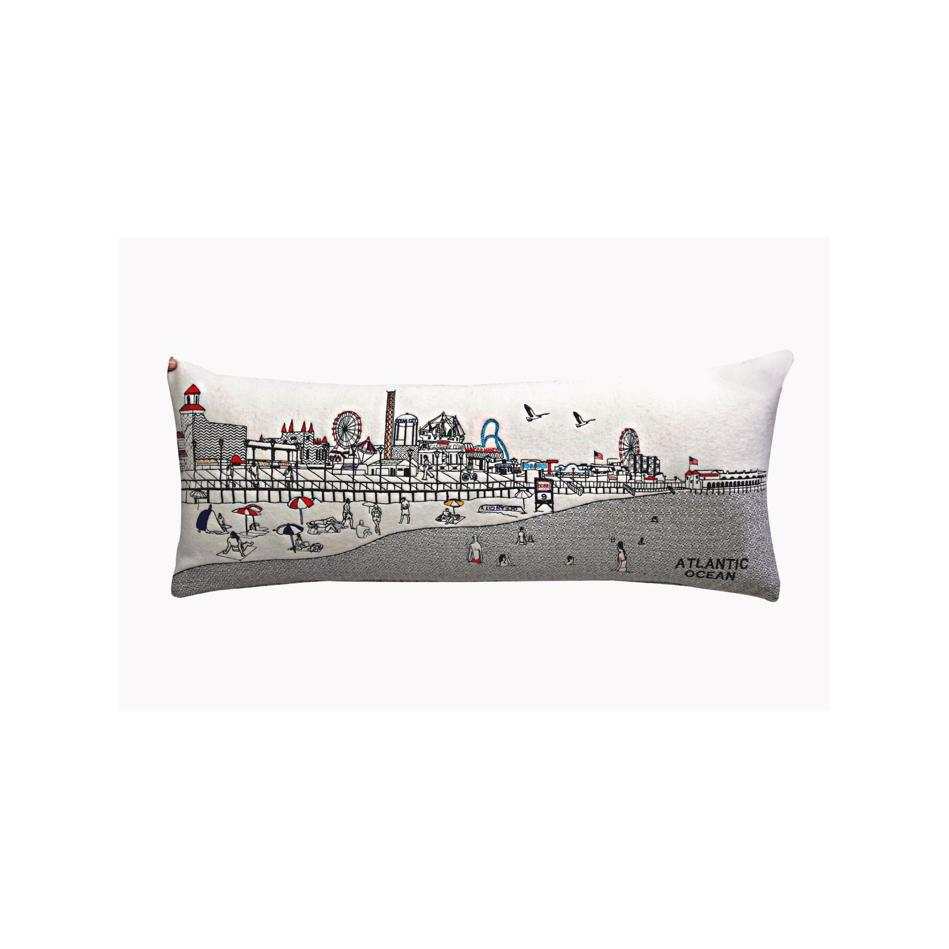 Ocean City, NJ Queen Day Pillow