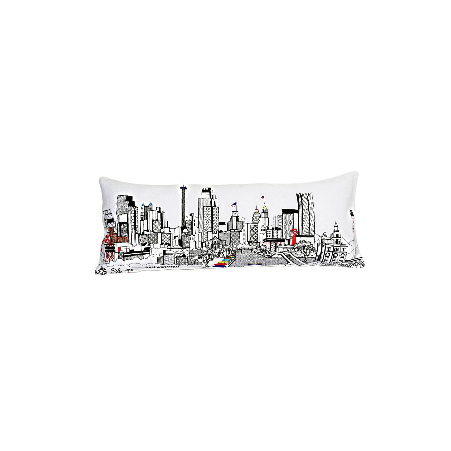 San Antonio Queen Day Pillow