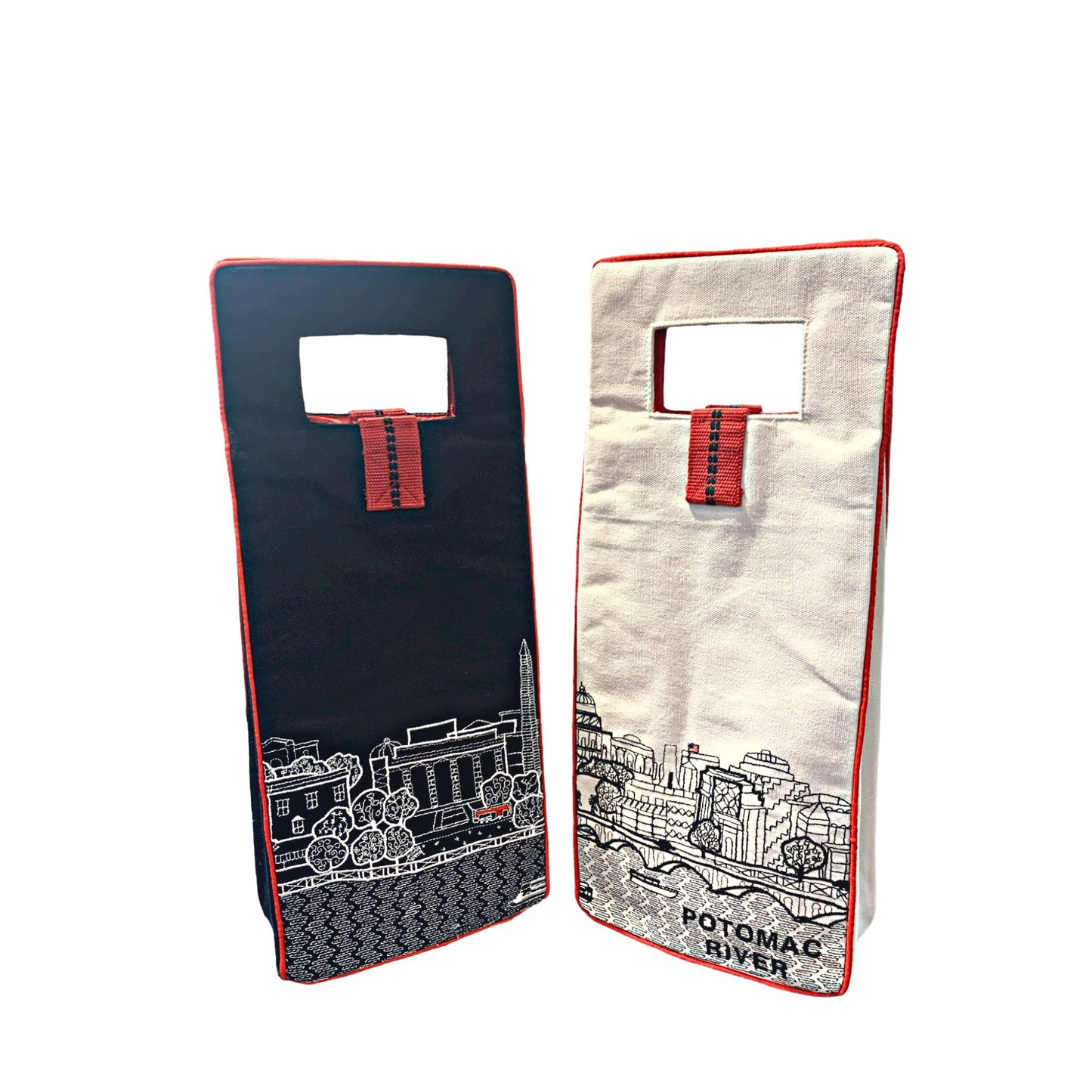 Washington, DC Day and Night Wine Bags