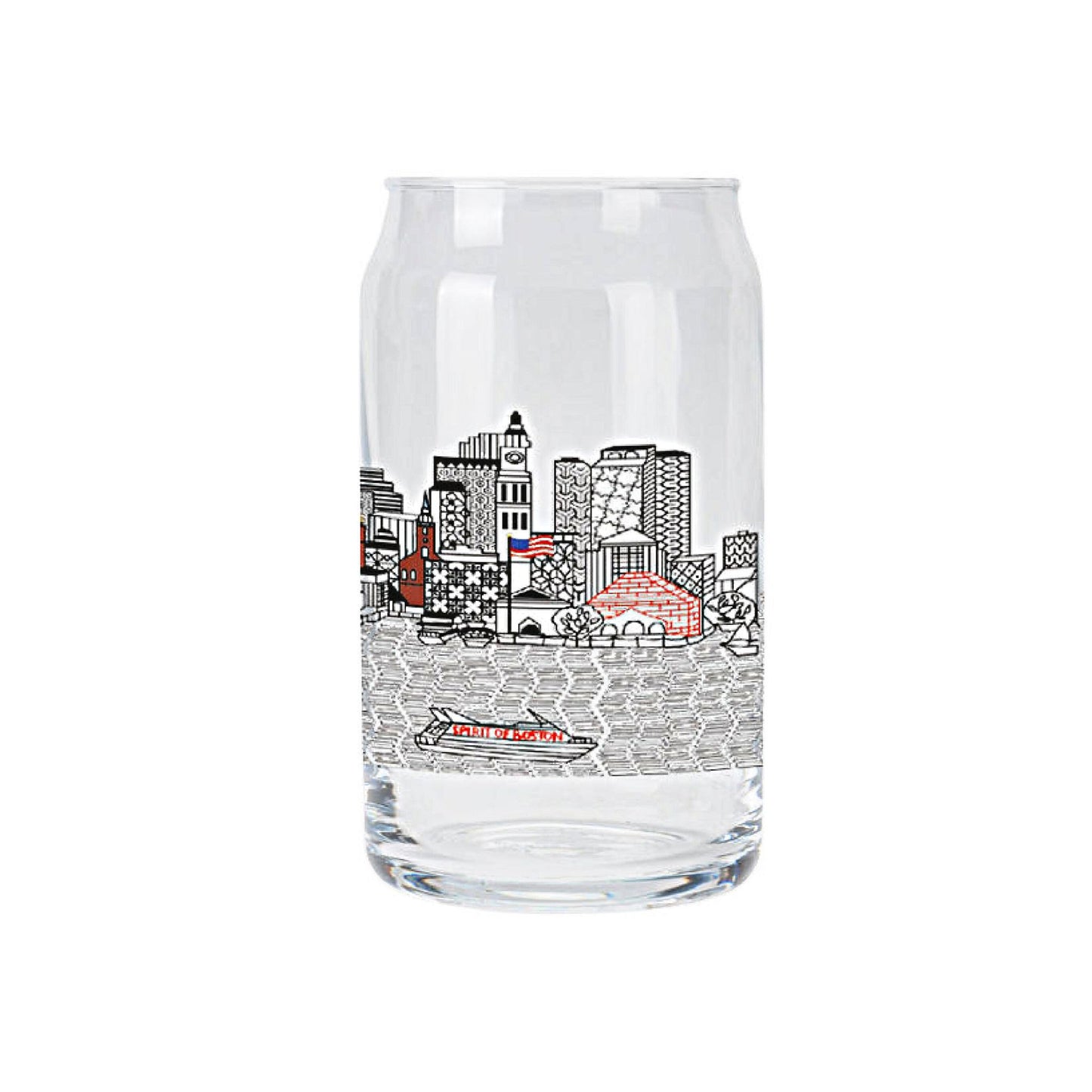 Boston Beer Can Shaped Glass - Set of four