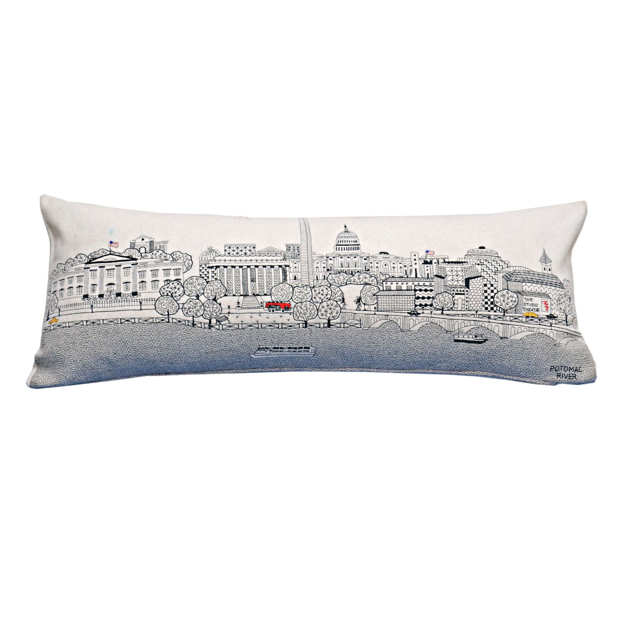 Washington DC Skyline Pillow – Beyond Cushions